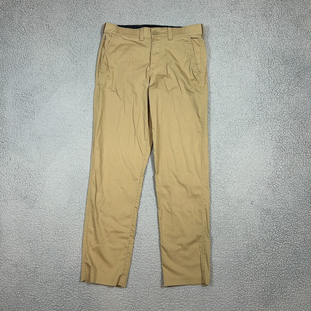 Abercrombie & Fitch Vintage Stretch 90's Straight Pants Men 30X32 Beige Preppy‎